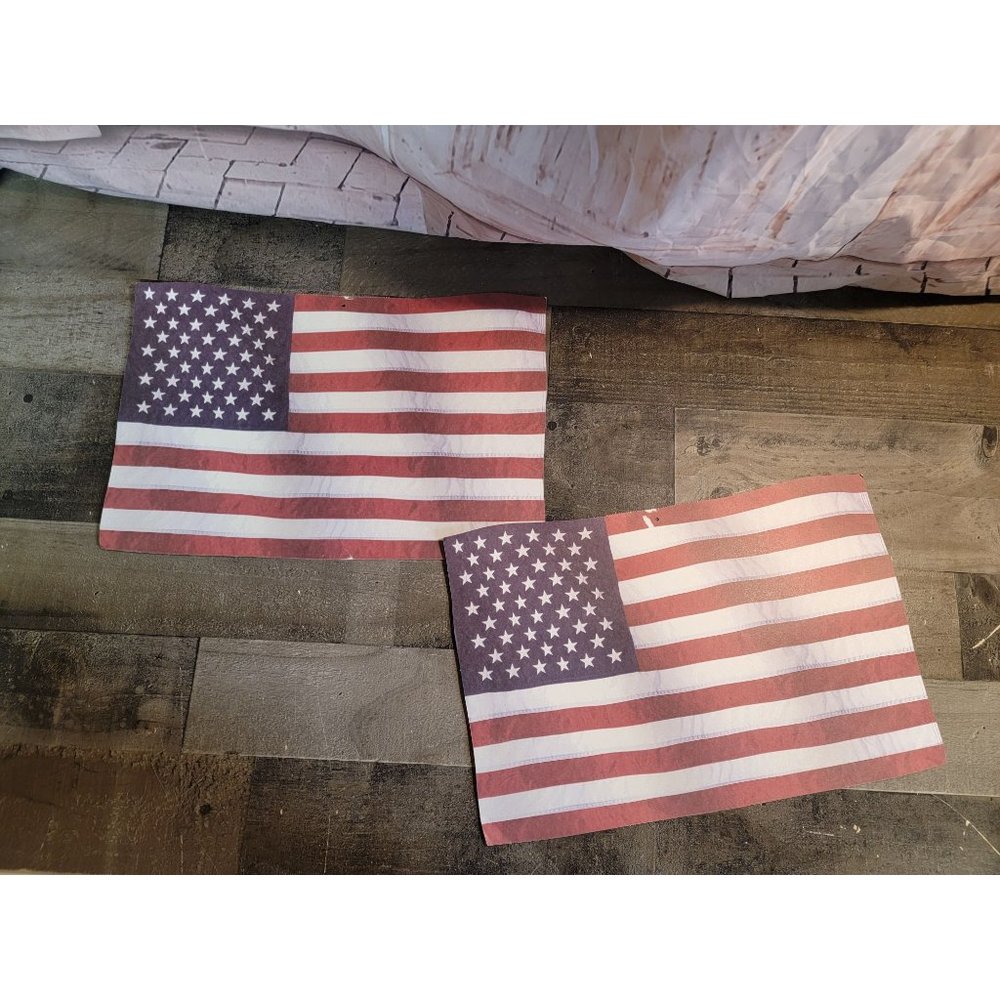 Paper American flag 2004 beistle USA July‎ 4th set decor